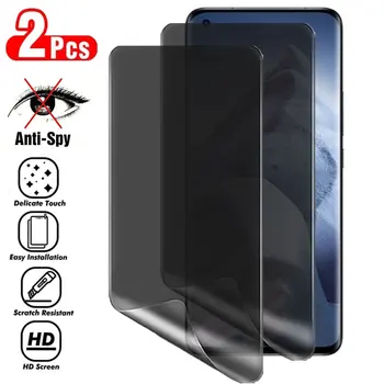 Защитная Гидрогелевая Пленка Для Xiaomi Mi 11 12 Ultra 10 12S Pro 12X Note 10 Mix 4 Anti Spy Screen Protector Антибликовая Пленка Для экрана
