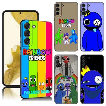 Игровой Чехол Для Телефона Rainbow Friends Для Samsung Galaxy S23 S21 S20 FE S24 S22 Ultra S10E S10 S9 S8 Plus Черный Силиконовый Чехол