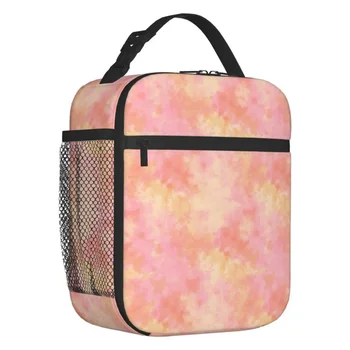 Изготовленная на заказ Красочная сумка с рисунком в пастельных тонах для мужчин И женщин Термоизоляционные Ланч-боксы для школьников