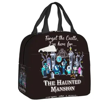 Изготовленная на заказ Сумка для ланча Magic Kingdom Cute Forget Haunted Mansion, женская сумка для ланча Dread Manor с термоохлаждением, изолированный ланч-бокс для офиса для взрослых