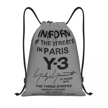Изготовленные на заказ сумки на шнурке Yohji Yamamoto Для мужчин и женщин, легкий спортивный рюкзак для хранения в тренажерном зале