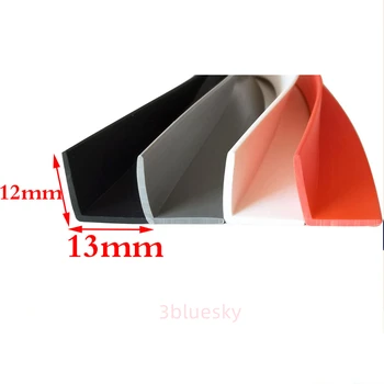 Изготовленный на Заказ Резиновый Угол Corner Protecor Edge Encloser Shield Прокладка Для Предотвращения Столкновений L-Образная Прокладка 12x13 мм Белый Серый Черный Красный