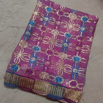 Индийские шарфы из жоржета, винтажная свадебная длинная фата из дупатты, расшитая бисером вручную.