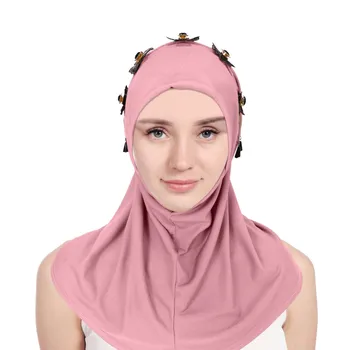 Ислам Женский Хиджаб Капот Арабская Женская Шляпа Кепки Полное Покрытие Головной Платок Тюрбаны Для Волос Для Женщин Цветочный Головной Платок Мусульманский Хиджаб