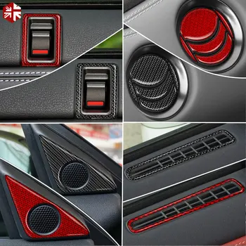 Карбоновое волокно в салоне автомобиля, розетка кондиционера, дверной замок, накладка динамиков для Nissan GTR R35 2008-2016