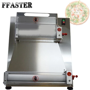 Китайская электрическая автоматическая машина для раскатки теста для пиццы, промышленная машина для раскатки теста, машина для изготовления основы для пиццы, используемая машина для раскатки теста