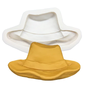 Ковбойская шляпа Силиконовая форма для выпечки шоколадных кексов Sugarcraft Инструменты из смолы Инструменты для украшения тортов с помадкой