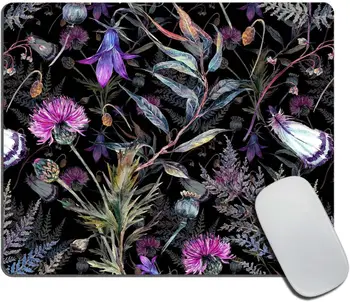Коврик для мыши нестандартного дизайна, акварельные летние полевые цветы, противоскользящий резиновый коврик для мыши для игрового офисного портативного компьютера PC
