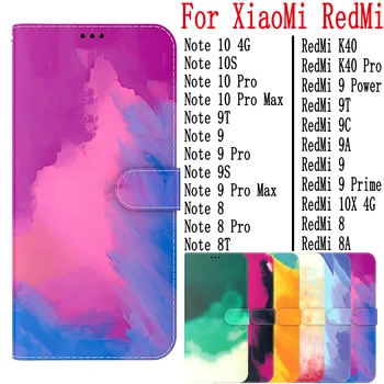 Кожаный чехол Sunjolly с Откидной крышкой-Кошельком Для XiaoMi RedMi Note 8 8T 9 9S 9T 10 10S Pro Max K40 Pro 9 9T 9C 9A 9 8 8A