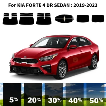 Комплект для УФ-тонировки автомобильных окон из нанокерамики, Автомобильная пленка для окон KIA FORTE 4 DR СЕДАН 2019-2023