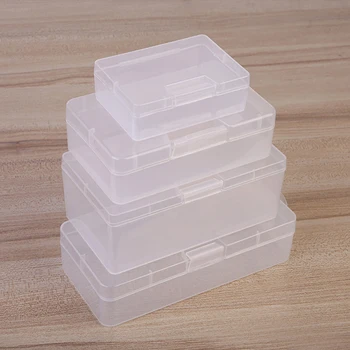 Коробка Для Хранения Карточек И Инструментов Пластиковая Прямоугольная Коробка Настольная Коробка Для Хранения Прозрачная Коробка Многофункциональный Прочный Мини-Переносной PP Большой