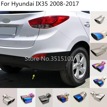 Крышка автомобиля, выпускная труба глушителя, специальный наконечник выхлопной трубы, 1 шт. для Hyundai IX35 2008 2009 2010 2011 2012 2013 2014 2015 2016 2017