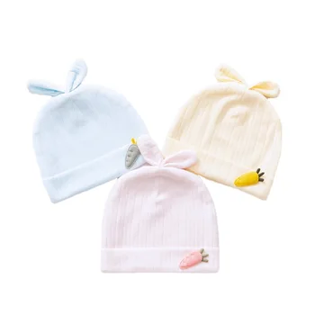 Милая детская шапочка, детские шапочки, хлопковые шапочки с принтом для новорожденных, шапочки для новорожденных 0-3 месяцев
