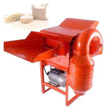 Мини-многофункциональная молотилка для риса, пшеницы, фасоли, сорго, проса с бензиновым двигателем, электрическая молотильная машина для шелушения.