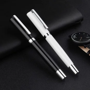 Модная и минималистичная металлическая ручка для подписи в индустриальном стиле, ручка из драгоценных бусин, Деловой подарок, Ручка из драгоценных бусин
