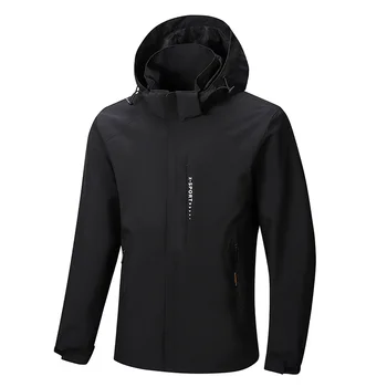 Мужская куртка, водонепроницаемая спортивная для альпинизма на открытом воздухе, новинка 2023, весна-осень, ветрозащитная, сохраняющая тепло, с капюшоном