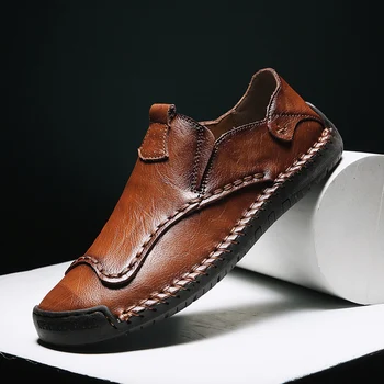 Мужская обувь Уличная повседневная обувь, нескользящие кроссовки, мужские удобные лоферы, мужские высококачественные легкие ботинки ручной работы