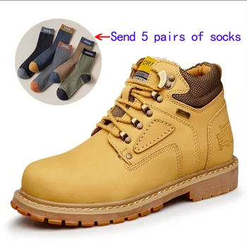 Мужские и женские ботинки из натуральной воловьей кожи, винтажная зимняя и осенняя обувь ручной работы, мужские зимние ботильоны, высококачественная обувь
