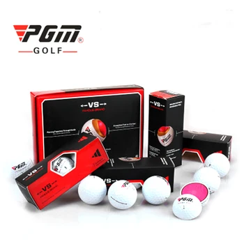 Мяч для гольфа PGM, трехслойный спичечный мяч, Подарочная упаковка, Набор мячей для гольфа, 12 шт., набор мячей для игры, 3 шт., набор мячей для игры