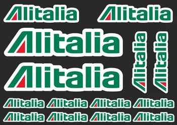 Набор светоотражающих наклеек на мотоцикл ALITALIA, Качественная наклейка на Велосипедный шлем, Виниловая наклейка с графическим логотипом, Комплект клея для двигателя
