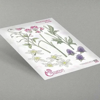 Набор цветов Sweet Meadow, Альбом для вырезок, Украшение для дневника, Трафарет, шаблон для тиснения, Поздравительная открытка ручной работы