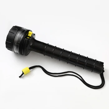 НОВИНКА-2X фонарь для подводного плавания с аквалангом, профессиональный мощный фонарик, подводный водонепроницаемый светодиодный фонарь для дайвера, черный