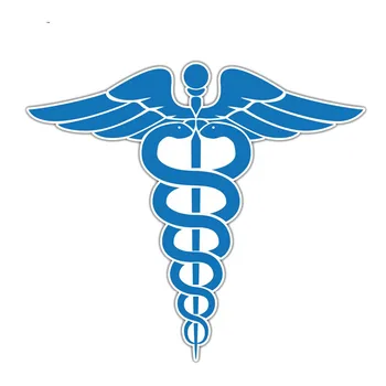 Новый интересный Медицинский Знак Doctor Medicine Синие Наклейки Для Мотоциклов, Автомобильные Наклейки, Царапины, Водонепроницаемый ПВХ, 14,6 СМ X 12,7 СМ