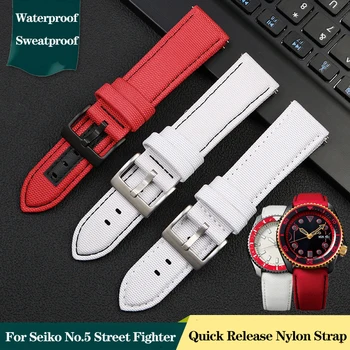 Новый кожаный ремешок для часов Seiko No.5 couple watch Street bully кобрендовый ремешок для часов мужской браслет 22 мм quick release