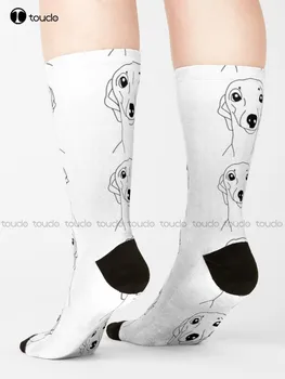 Носки Italian Greyhound Head, женские черные забавные носки, Мультяшные удобные носки для скейтбординга Best Girls, спортивные уличные носки для девочек, подарок на заказ