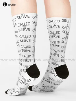 Носки-Футболки Called To Serve, Забавные Носки Для Женщин, Персонализированный Подарок С Цифровой Печатью 360 °, Harajuku, Красочный Ретро Повседневный