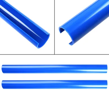 Оберните планки для отделки решетки радиатора V-образной скобой 2шт ABS Ярко-синий автомобильный декор для BMW E60 Передняя решетка Пластиковая Прочная Новая