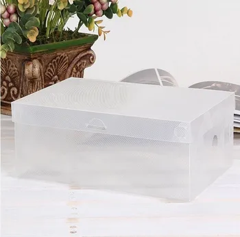 органайзер для коробок для обуви 20шт из полипропиленового пластика прозрачного размера для детей /женщин / мужчин