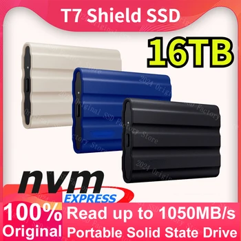 оригинальный T7 Shield SSD 1 ТБ 2 ТБ Высокоскоростной Внешний Твердотельный Диск Жесткий Диск Портативный SSD USB 3,2 Gen2 Для Настольного Ноутбука ps5