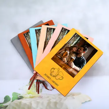 Персонализированный блокнот с изображением алкоголя Подарок на День Святого Валентина для парня Его Нее Журнал с пользовательской цветной печатью для влюбленной пары