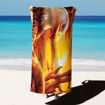 Пляжное полотенце с принтом из микрофибры MUTAO, альпинизм, Йога, пляжное плавание, бег, впитывающее мягкое полотенце