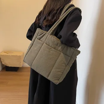 повседневные минималистичные сумки через плечо 2023 новая женская повседневная сумка-тоут универсальная сумка для поездок на работу студенческого класса