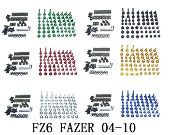 Полный Комплект Болтов для Обтекателя Мотоцикла, Винты Для Кузова, Подходят Для YAMAHA FZ6 FAZER 2004-2010
