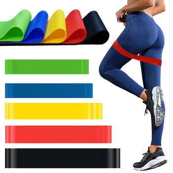 Портативные эластичные резинки-эспандеры Для спортивных упражнений, Натяжные резинки для тренажерного зала