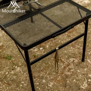 Портативный Складной алюминиевый стол для кемпинга на открытом воздухе The Mountain с высокой и низкой подъемной сеткой