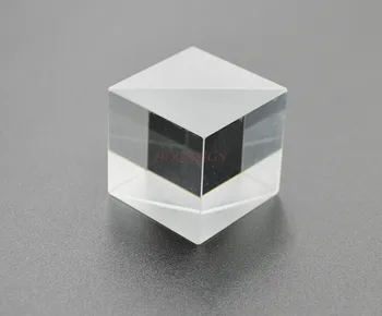 Преподавание физики Разделяющая луч призма 30*30*30 мм 1: 1 полуотражающая полупрозрачная призма Материал кубическая призма Приклеенная призма