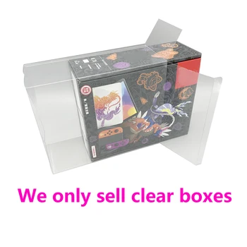 Прозрачная коробка для выключателя NS OLED для алого и фиолетового для Tears of the Kingdom Красочная коробка-витрина