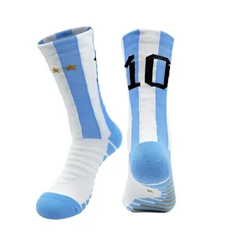Профессиональные футбольные носки для футбольного клуба, дышащее полотенце-трубка, Утолщенные нескользящие спортивные футбольные носки для взрослых и детей