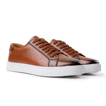 Размер 38-49 Мужская Повседневная обувь из натуральной кожи Chaussure Homme Heren Schuhe Zapatos Hombre Sapato Masculino, Мужские кроссовки