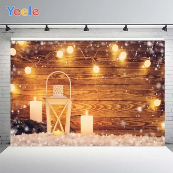 Рождественские подарки Yeele Фотофон Свечи и желтые огни Фотофоны для украшения по индивидуальному заказу