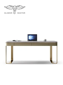 Роскошный письменный стол, гостиная, домашний компьютерный стол, дизайнерский стол Kari ice marble