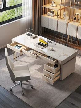 Роскошный шиферный стол современный простой высококачественный настольный компьютерный стол и кресло в сочетании с офисным рабочим столом