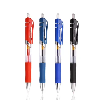 Ручка с нейтральным нажимом, шариковая ручка, канцелярские принадлежности для студентов, тип печати с пулевой головкой, Черная, красная, синяя Чернильная ручка, ручка для подписи Caneta