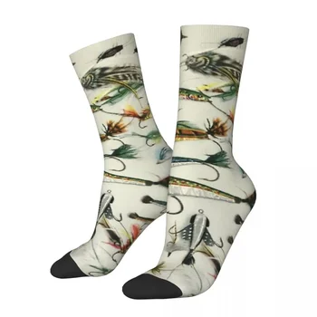 Рыболовные приманки Носки Harajuku Супер мягкие чулки Всесезонные носки Аксессуары для подарков унисекс