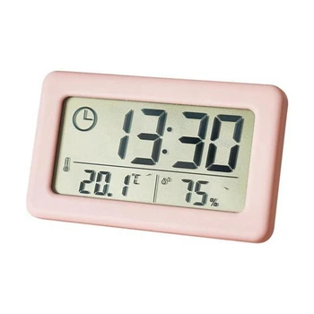Светодиодные цифровые часы с электронным цифровым экраном, настольные часы для домашнего офиса, подсветка, повтор данных, календарь, часы