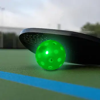 Светящийся мяч для Пиклбола с 40 Лунками, Светящийся в Темноте, Прочный Профессиональный Маринад